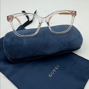 Gucci GG0566ON Transparent Women's Glasses